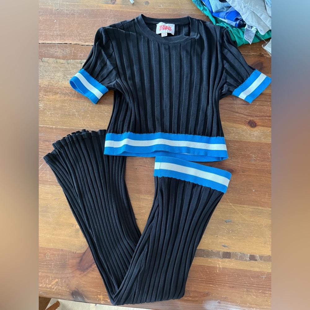 Solid and striped ONLY THE SKIRT